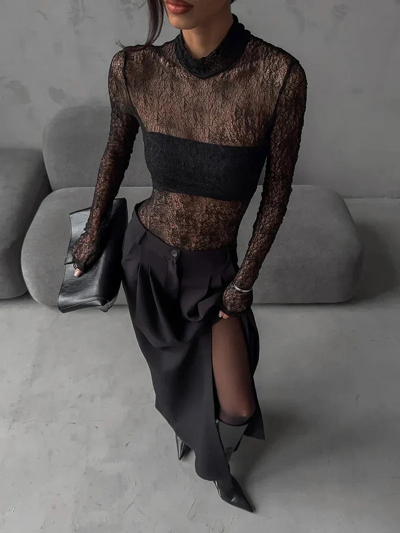 Falda larga Alaia